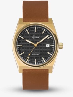 Accurist Origin Gold & Brown Watch 70010